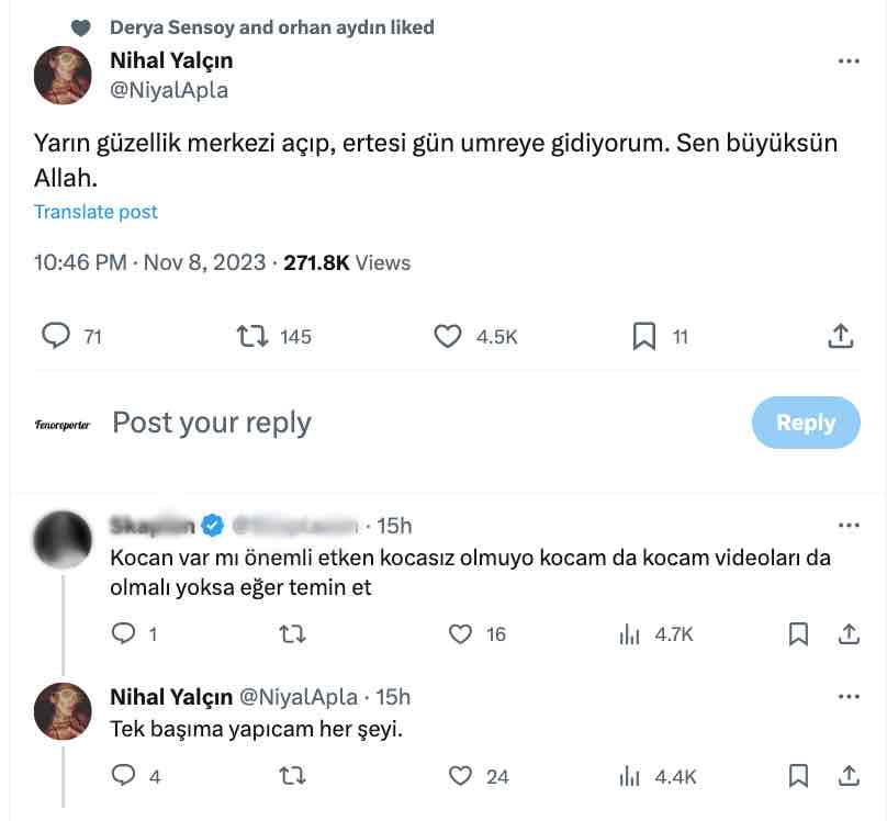 nihal yalcin dan luks hayatlariyla mercek altinda olan fenomenler icin dikkat ceken yorum